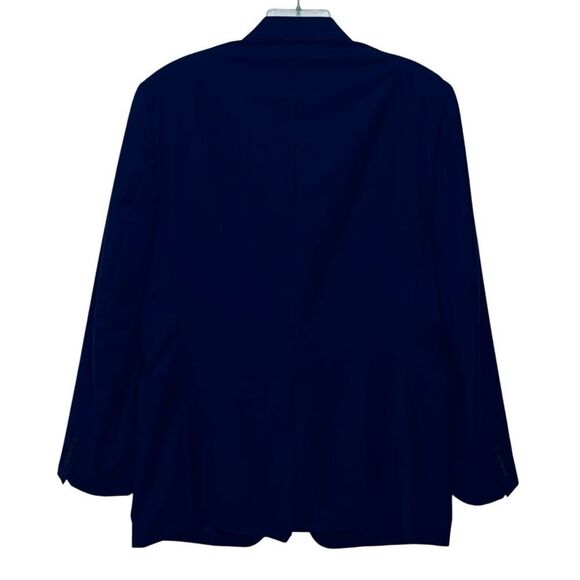 100% Wool Men’s 42L Lauren Ralph Lauren Blazer Navy Blue Modern Fit Coat Jacket - Picture 7 of 16